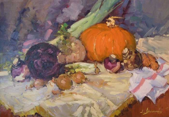 Nature morte au chou rouge